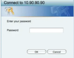 Figure 6. Saisie de l’adresse IP 10.90.90.90 dans le  navigateur Web