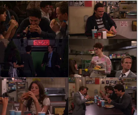 Figure 
  1. 
  Impression 
  shots 
  of 
  the 
  positive-­‐food-­‐episode 
  “The 
  best 
  burger 
  in 
  New 
  York”