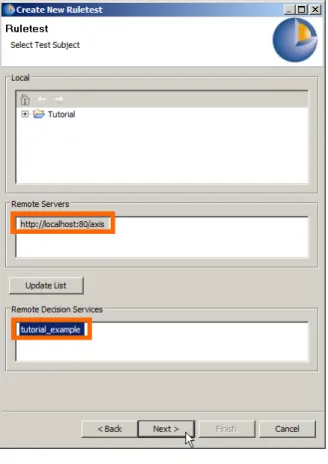 Figure 12: Sample Data in a Studio Remote RuletestChapter 9: Consuming a Decision Service