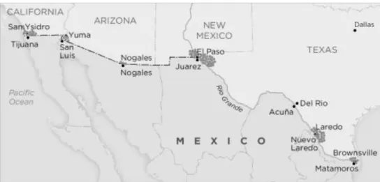 Figure 1. U.S. and Mexico Border Participants Distribution  
