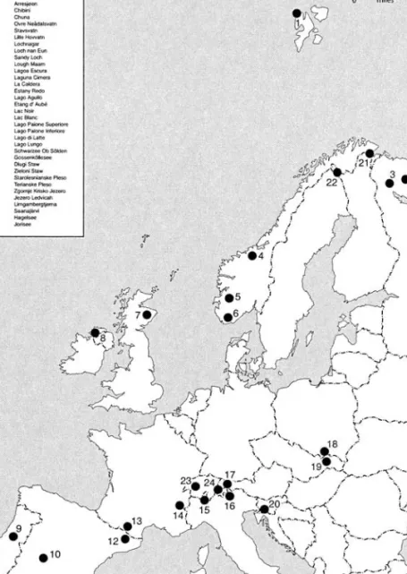 Figure 2 shows a range of accumulation rates from 7 of the sites shown in Figure 1.