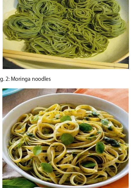 Fig. 3: Ready to eat moringa noodles 