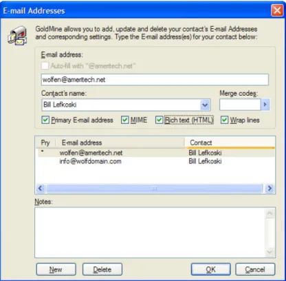 Figure 6 GoldMine E-mail Addresses (Rich text (HTML)) 