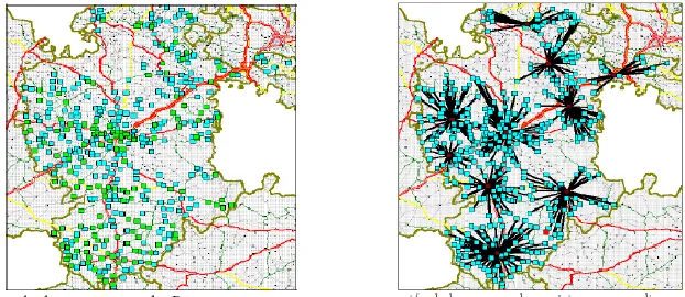 Fig. 1 P-Median Problem (Alegre, et al 2010) [1]  