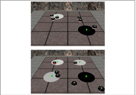 Figure 1. Examples of poisoned and food environments in FARSA 
