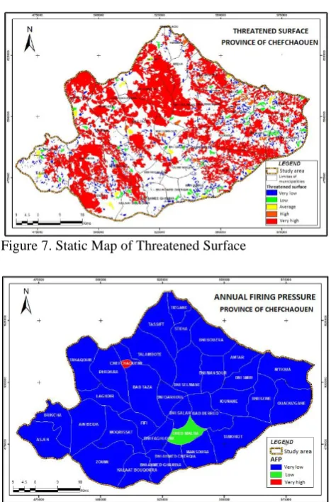 Figure 7. Static Map of Threatened Surface 