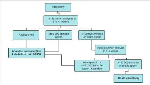 Fig. 1. Proposed algorithm for post-vasectomy testing protocol. 
