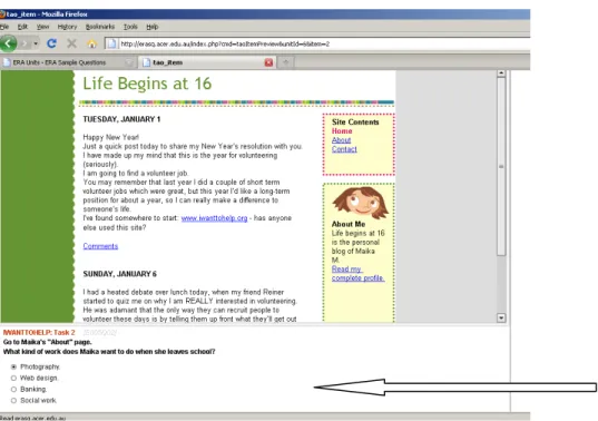 Figure 1  and  Figure 2  show, respectively, examples of selected response and constructed  response tasks from the DRA