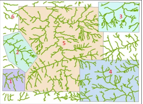 Figure 5. Experimental data of river system. 