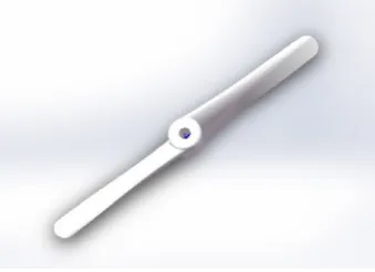 Fig. 43D model of the propeller