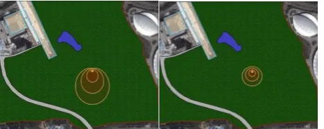 Figure 2. Calculation model of fire model under different wind speed parameters 