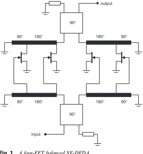 Fig. 1A four-FET balanced SE-DFDA