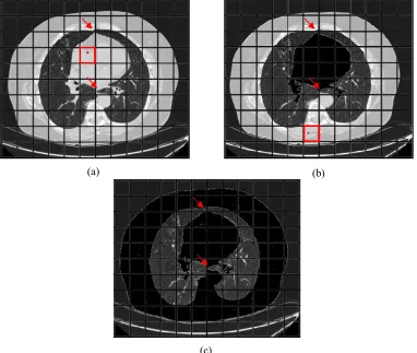 Figure 4.4 Process of flood fill (a) First seed point allocation (b) Second seed point allocation (c) 