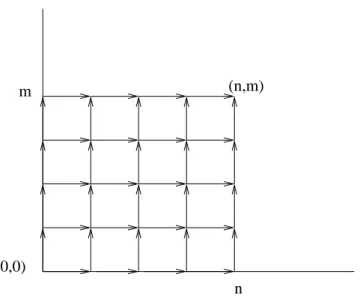Figure 2.1: All possible paths from (0,0) to (n, m)