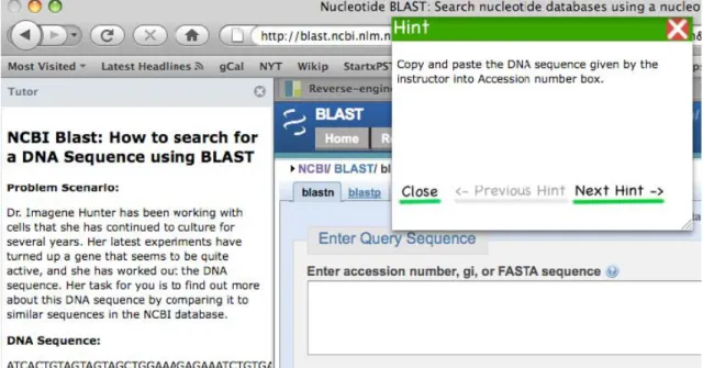 Figure 3.2 Tutor on NCBI WebSite.