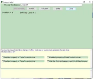 Figure 4: In this interface student chooses question to try and answer it. 