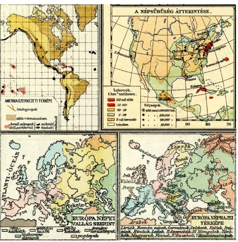 Fig. 7.  Thematic inset maps from atlases published by Kogutowicz 