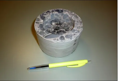 Figure 5.15: Profile ground concrete cylinder 