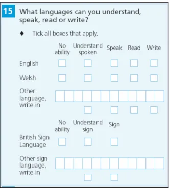 Figure 6.6: Full matrix language question version 4 