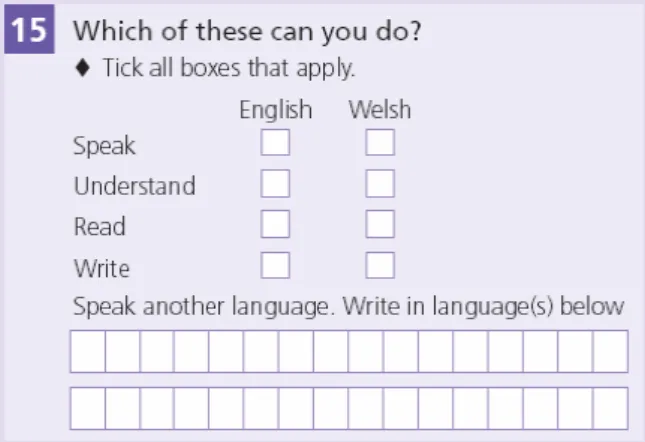Figure 6.8: Simplified matrix language question version 1 
