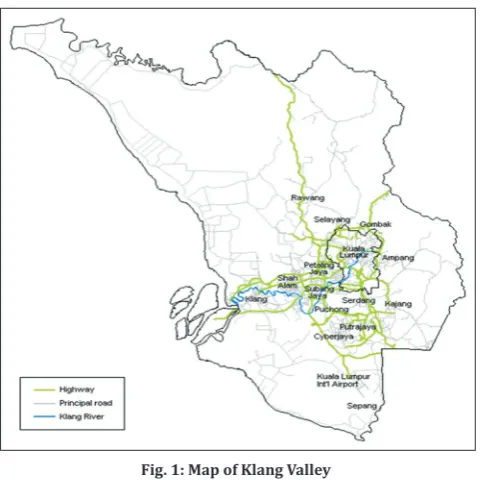 Fig. 1: Map of Klang Valley