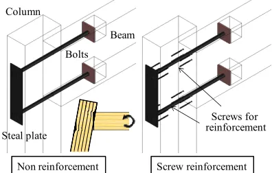 Figure 1. The models of portal frame of through-bolt type. 