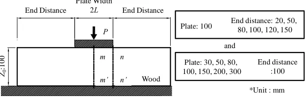 Figure 4. Dimensions in FEA. 