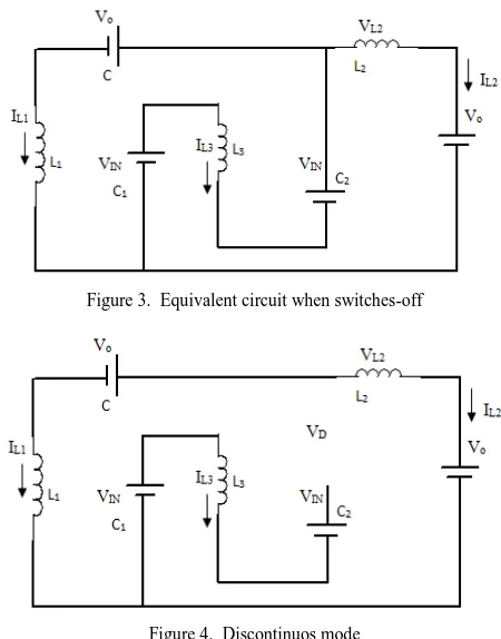 Figure 3.  Equivalent circuit when switches-off 