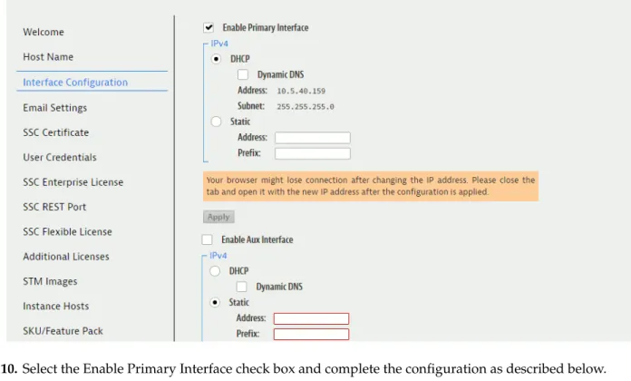 Figure 8-4. Interface Configuration Page