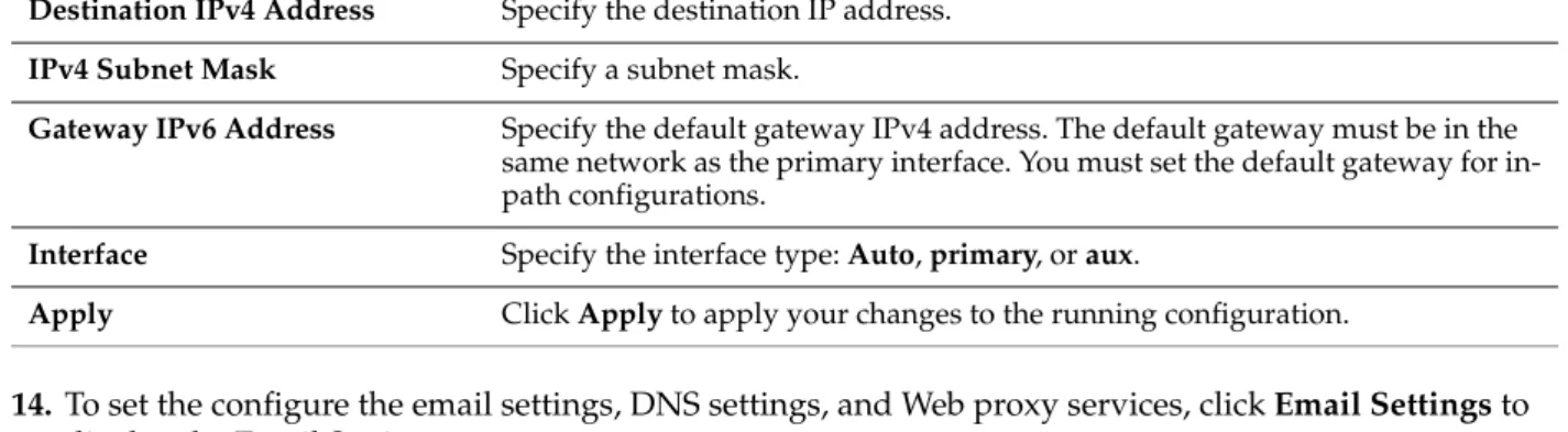 Figure 8-5. Email Setting Page