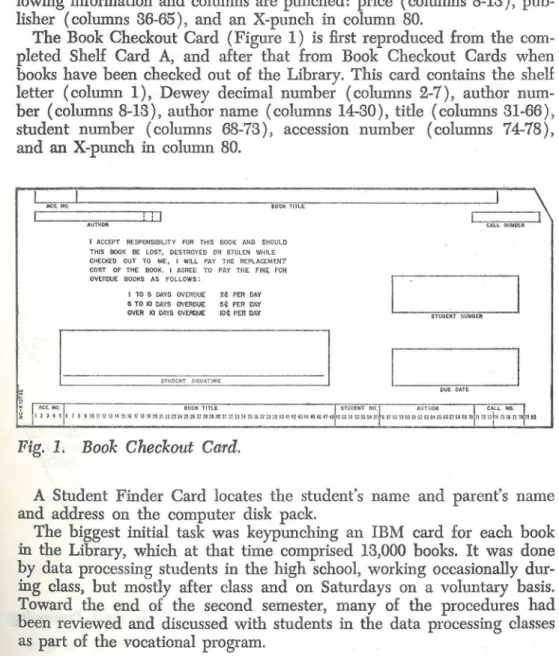 Fig.  1.  Book  Checkout  Card. 