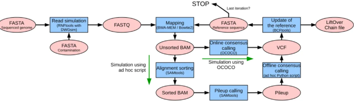 Figure 8.3: Dynamic Mapping Simulator: overview of the pipeline. Reads are selected for mapping as illustrated in Fig