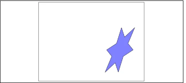 Figure 2.6. Transform the shape in the copied frame (Frame 2) to be how it should look at the end of the animation,  using the primitives that Flash supports
