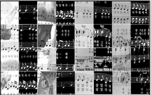 Fig. 10 Samples of our generated training image patches and ground truth binary maps