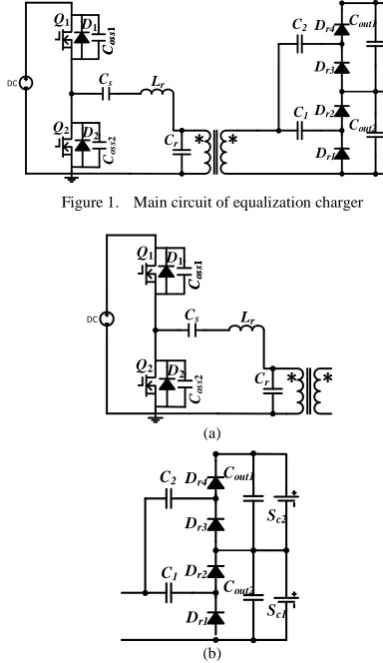 Figure 1. Main circuit of equalization charger 