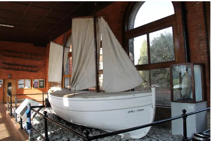 Figure 5: The James Caird at Dulwich College, South London. This boat was donated by 