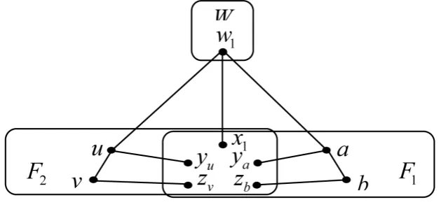 Figure 2. Illustration of one isolated vertex w1. 