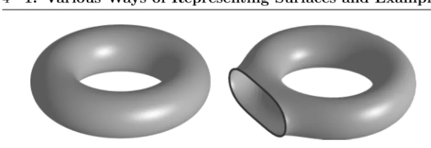 Figure 1.3. A torus and a handle.
