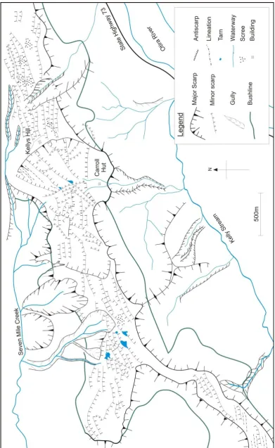 Figure 4.15: Geomorphological map of the Kelly Range. 
