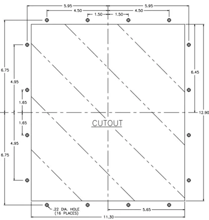 Figure 3-6 PanelMate Power Series 2000 Color Keypad Unit (Model 2700) Panel Mount Collar