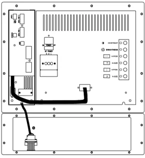 Figure 3-13  PanelMate Power Series 4000 Keypad Unit (Model 4200 - Split Architecture) Rear View