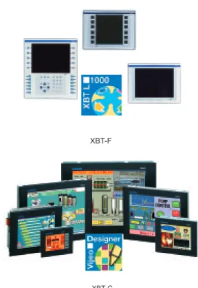 Graphic man machine operating terminals available in 5.7 - 7.5 - 10.4"