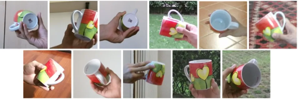 Figure 4.10: One frame of the same object (#41) throughout the 11 acquisition sessions.