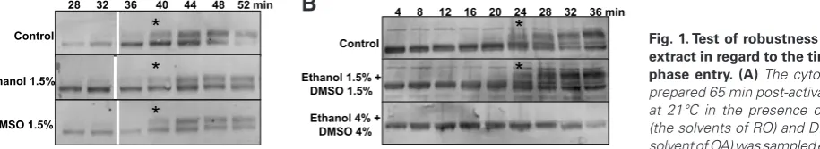 Fig. 1. Test of robustness of the control 