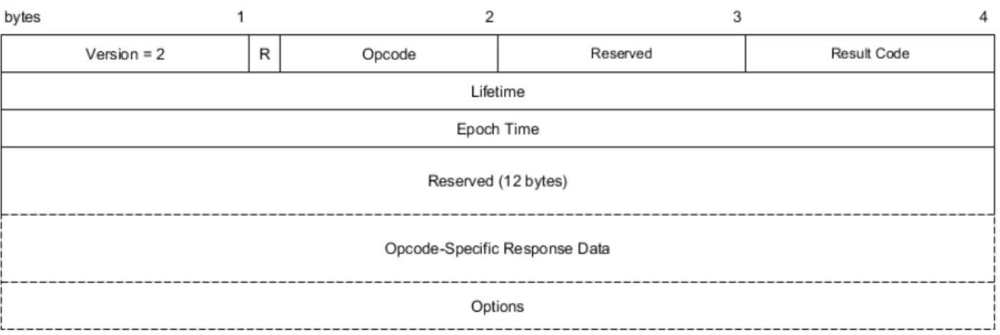 Figure 3.3: PCP response message format