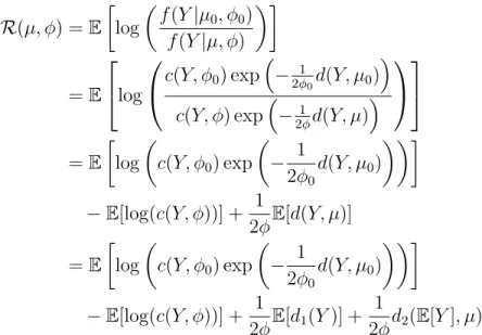 Table 8.1 shows d, d 1 and d 2 for the normal, Poisson and gamma distributions.