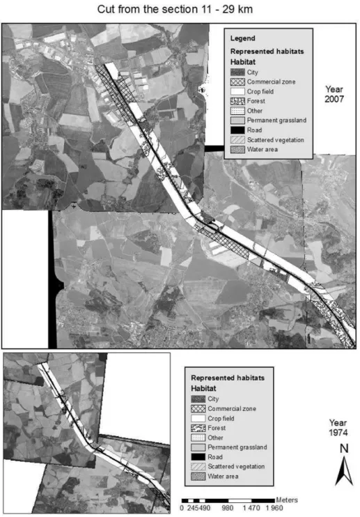 Figure 5.  A comparison of segments from the sections. 
