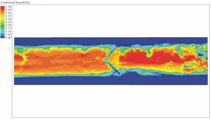 Figure 17. Distribution of CSI without scour from the verification test. 