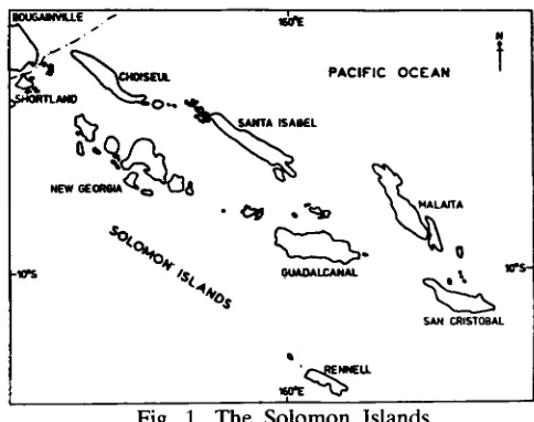 Fig. 1. The Solomon Islands. 