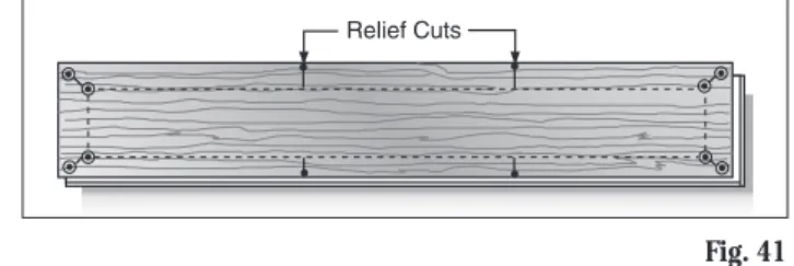 Fig. 41Major Repairs – In Center of Room (Repair is Permanent)  1.   Check replacement board for damage, size and fit.